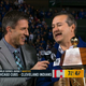 Cubs owner Tom Ricketts with Kevin Burkhardt of FOX.